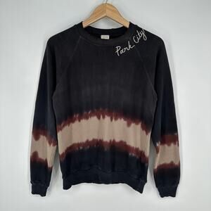 I Stole My Boyfriend's Shirt Sweatshirt Park City Embroidered Crew Neck Tie-Dye